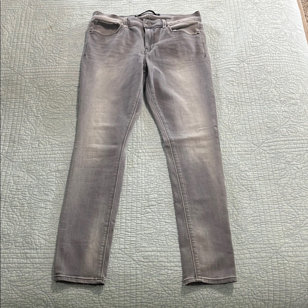 Express Light Gray Women's Skinny Jeans